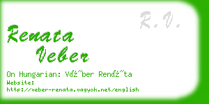 renata veber business card